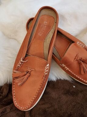 Eastland Leather Orange Women's  Slip-Ons